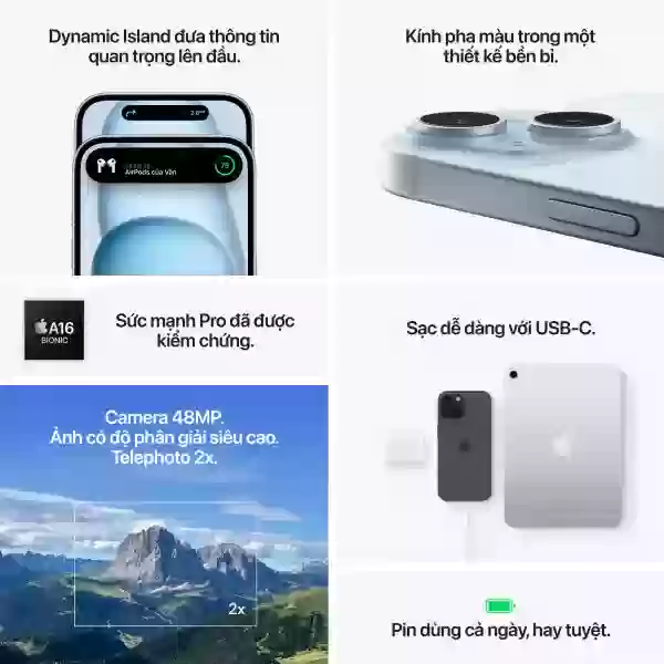 iPhone 15 256GB - Chính hãng